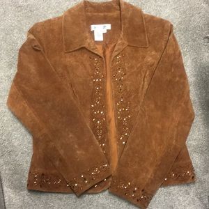 Genuine leather blazer